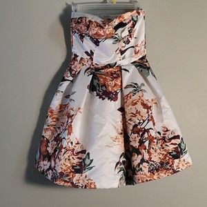 White floral dress